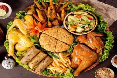 Mẹt gà 7 món