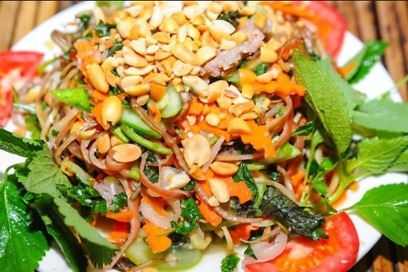 nộm hoa chuối