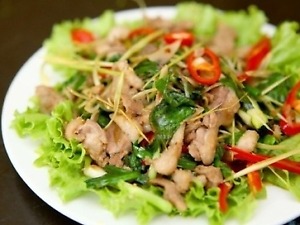 vịt xào sả ớt