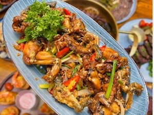 Ếch chiên mắm