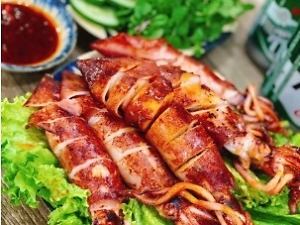 Mực nướng sa tế