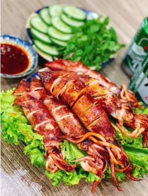 Mực nướng sa tế